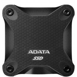 SSD extern AData SD600Q, 480 GB, USB 3.2, Rezistent la socuri, Negru